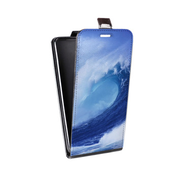 Дизайнерский вертикальный чехол-книжка для Samsung Galaxy S8 Plus Волны (на заказ)
