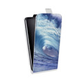Дизайнерский вертикальный чехол-книжка для HTC U Ultra Волны