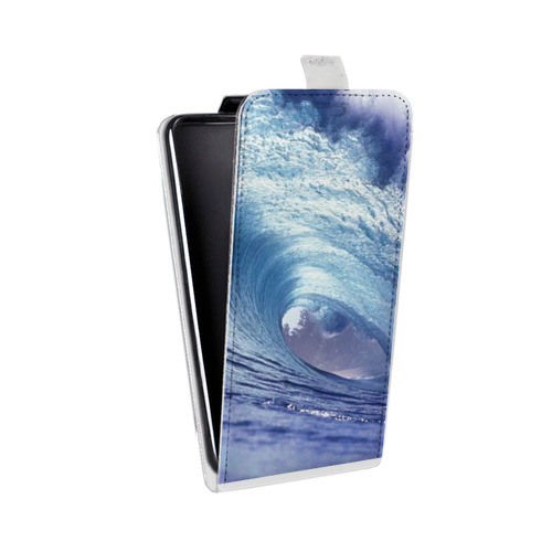 Дизайнерский вертикальный чехол-книжка для Iphone 12 Pro Волны