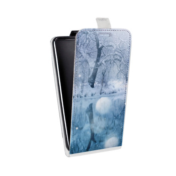 Дизайнерский вертикальный чехол-книжка для ASUS ZenFone Max Plus M1 Зима (на заказ)