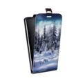 Дизайнерский вертикальный чехол-книжка для LG Optimus G2 mini Зима
