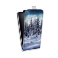 Дизайнерский вертикальный чехол-книжка для HTC Desire 530 Зима