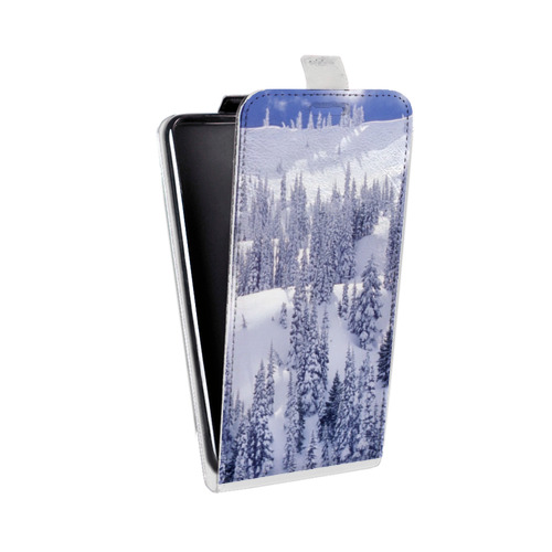 Дизайнерский вертикальный чехол-книжка для Samsung Galaxy Core Prime Зима