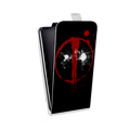 Дизайнерский вертикальный чехол-книжка для HTC Desire 12 Дэдпул