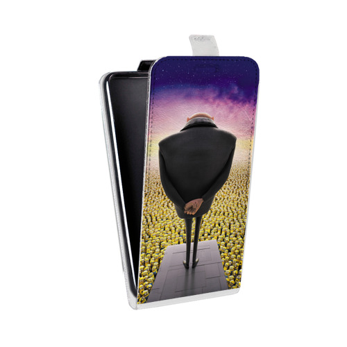 Дизайнерский вертикальный чехол-книжка для LG G7 Fit Миньоны