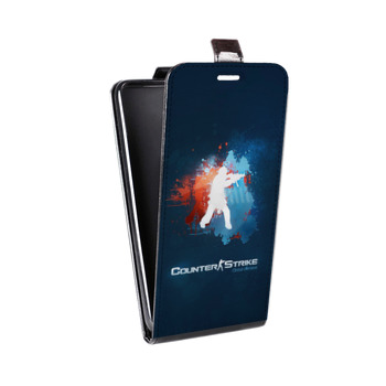 Дизайнерский вертикальный чехол-книжка для Samsung Galaxy Mega 6.3 Counter-strike (на заказ)