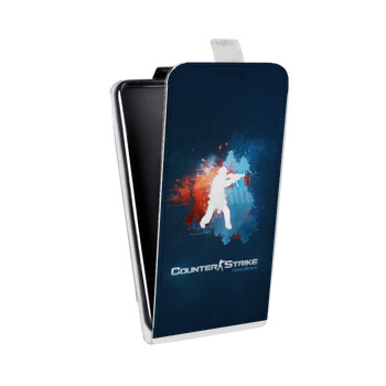 Дизайнерский вертикальный чехол-книжка для Huawei Honor 7A Pro Counter-strike (на заказ)