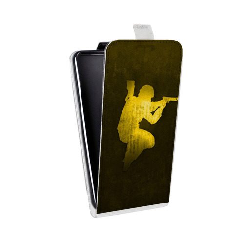 Дизайнерский вертикальный чехол-книжка для LG Stylus 3 Counter-strike