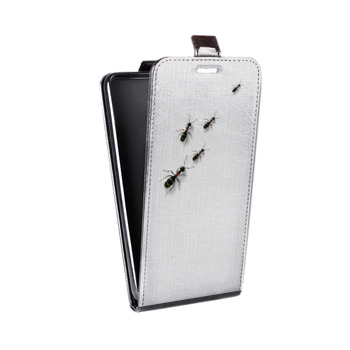 Дизайнерский вертикальный чехол-книжка для Samsung Galaxy S8 Plus Кофе и муравьи (на заказ)