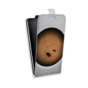 Дизайнерский вертикальный чехол-книжка для Samsung Galaxy S6 Edge Кофе и муравьи (на заказ)