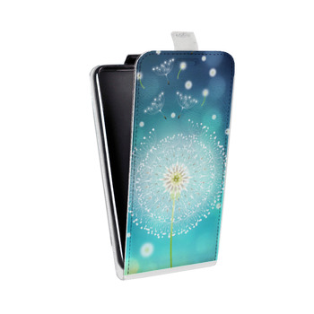 Дизайнерский вертикальный чехол-книжка для Samsung Galaxy S6 Edge Прекрасные одуванчики (на заказ)
