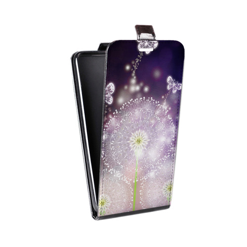 Дизайнерский вертикальный чехол-книжка для Asus ZenFone 3 5.2 Прекрасные одуванчики