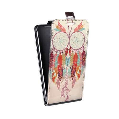 Дизайнерский вертикальный чехол-книжка для HTC Desire 530 Совиные ловцы снов