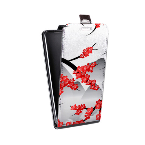 Дизайнерский вертикальный чехол-книжка для LG X Style Волшебная сакура