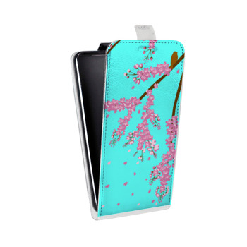Дизайнерский вертикальный чехол-книжка для Iphone 6/6s Волшебная сакура (на заказ)