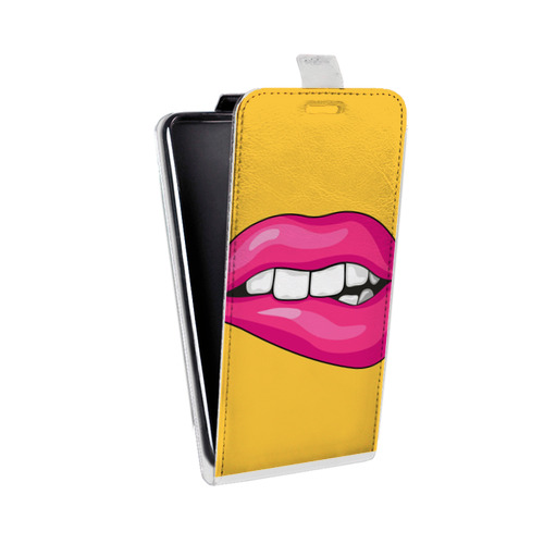 Дизайнерский вертикальный чехол-книжка для HTC Desire 601 Горячие губки