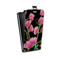 Дизайнерский вертикальный чехол-книжка для HTC Desire 728 Люксовые цветы