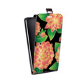 Дизайнерский вертикальный чехол-книжка для HTC Desire 200 Люксовые цветы