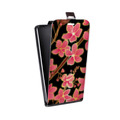 Дизайнерский вертикальный чехол-книжка для Huawei P9 Plus Люксовые цветы