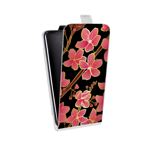 Дизайнерский вертикальный чехол-книжка для Alcatel One Touch Pop C9 Люксовые цветы