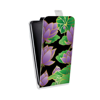 Дизайнерский вертикальный чехол-книжка для Huawei Honor 10X Lite Люксовые цветы (на заказ)