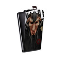 Дизайнерский вертикальный чехол-книжка для HTC Desire 12 Бандитские маски