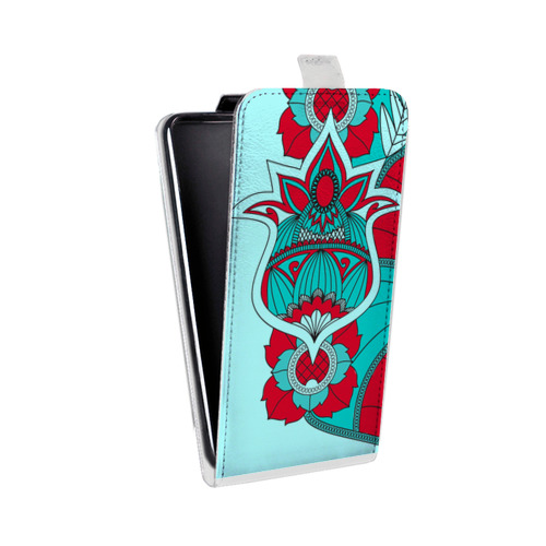 Дизайнерский вертикальный чехол-книжка для HTC Desire 601 Индийские завитки
