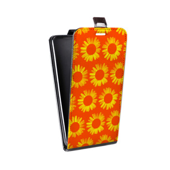 Дизайнерский вертикальный чехол-книжка для Xiaomi RedMi Note 4 Монохромные цветы (на заказ)