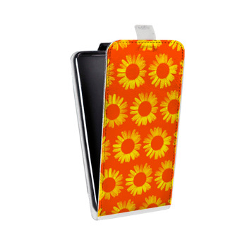 Дизайнерский вертикальный чехол-книжка для Huawei P10 Монохромные цветы (на заказ)