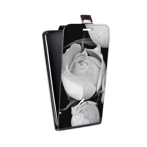 Дизайнерский вертикальный чехол-книжка для Realme 7 Pro Монохромные цветы