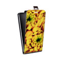 Дизайнерский вертикальный чехол-книжка для Microsoft Lumia 950 Монохромные цветы