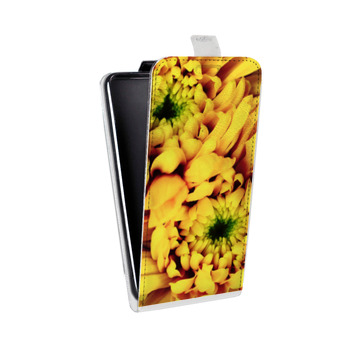 Дизайнерский вертикальный чехол-книжка для Iphone 6/6s Монохромные цветы (на заказ)