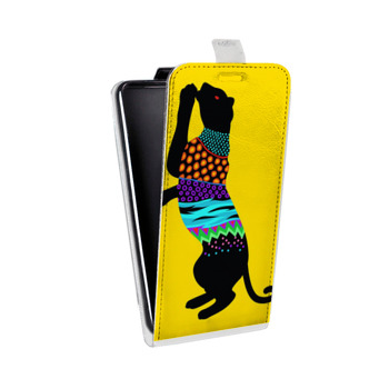 Дизайнерский вертикальный чехол-книжка для Samsung Galaxy S6 Edge Неоновые животные (на заказ)