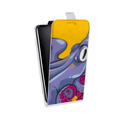 Дизайнерский вертикальный чехол-книжка для HTC Desire 601 Яркие щупальца