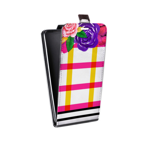 Дизайнерский вертикальный чехол-книжка для Samsung Galaxy Core Микс паттернов