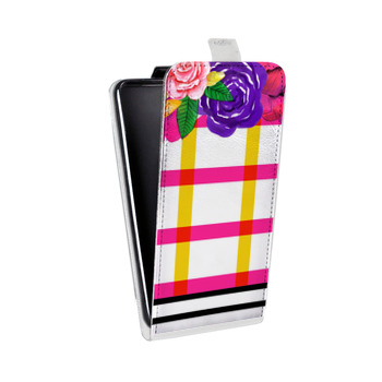Дизайнерский вертикальный чехол-книжка для Samsung Galaxy S6 Edge Микс паттернов (на заказ)