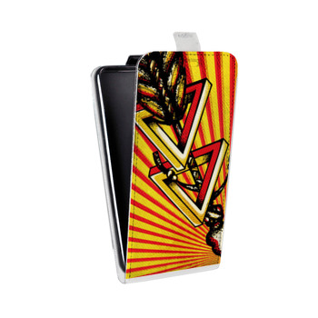 Дизайнерский вертикальный чехол-книжка для Xiaomi RedMi Note 4 Мистика треугольника (на заказ)