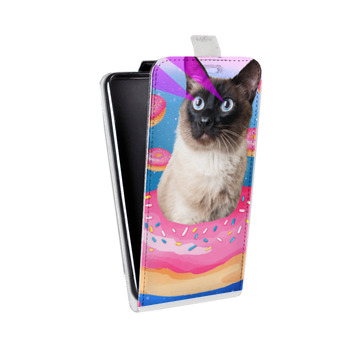 Дизайнерский вертикальный чехол-книжка для ASUS Zenfone 2 Laser Космик кошки (на заказ)