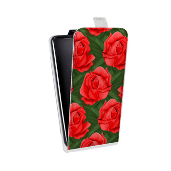Дизайнерский вертикальный чехол-книжка для Iphone 7 Plus / 8 Plus Сила роз (на заказ)