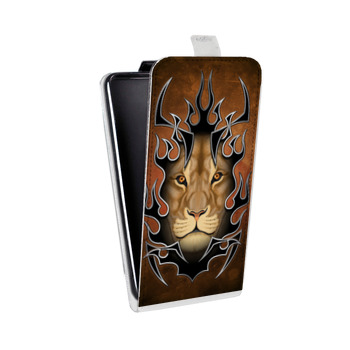 Дизайнерский вертикальный чехол-книжка для Iphone Xs Max Племенные животные (на заказ)