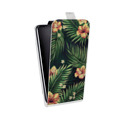 Дизайнерский вертикальный чехол-книжка для HTC Desire 601 Тропические принты