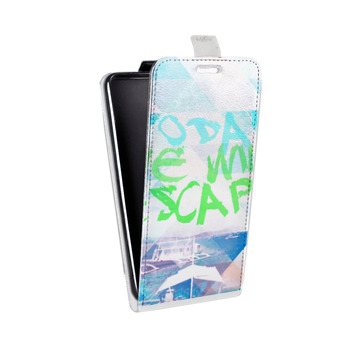Дизайнерский вертикальный чехол-книжка для Samsung Galaxy S6 Edge Тропические тренды (на заказ)