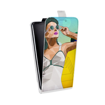 Дизайнерский вертикальный чехол-книжка для Samsung Galaxy S6 Edge Винтажные портреты (на заказ)