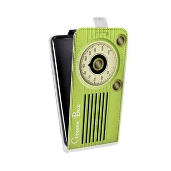 Дизайнерский вертикальный чехол-книжка для ASUS ZenFone 4 Max ZC520KL Винтажное радио (на заказ)