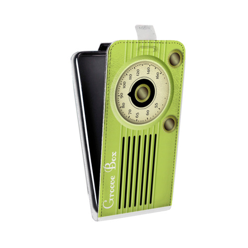 Дизайнерский вертикальный чехол-книжка для Nokia 2.2 Винтажное радио