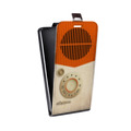 Дизайнерский вертикальный чехол-книжка для Alcatel U5 Винтажное радио