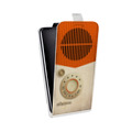 Дизайнерский вертикальный чехол-книжка для HTC 10 Винтажное радио