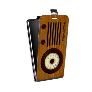 Дизайнерский вертикальный чехол-книжка для Iphone 7 Винтажное радио (на заказ)