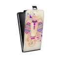 Дизайнерский вертикальный чехол-книжка для Samsung Galaxy Note 7 Ацтекские фантазии