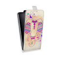 Дизайнерский вертикальный чехол-книжка для HTC Desire 601 Ацтекские фантазии
